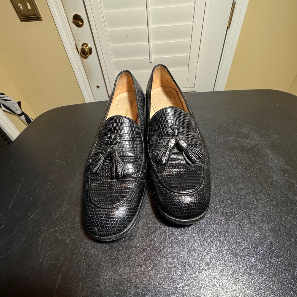 Ferragamo size 8.5 black loafers made in Italy - Picture 14 of 14